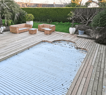 terrasse de piscine en bois